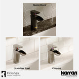Karran Kassel 1.2 GPM Single Lever Handle Lead-free Brass ADA Bathroom Faucet, Basin, Matte Black, KBF440MB