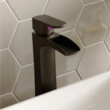 Karran Kassel 1.2 GPM Single Lever Handle Lead-free Brass ADA Bathroom Faucet, Vessel, Matte Black, KBF442MB