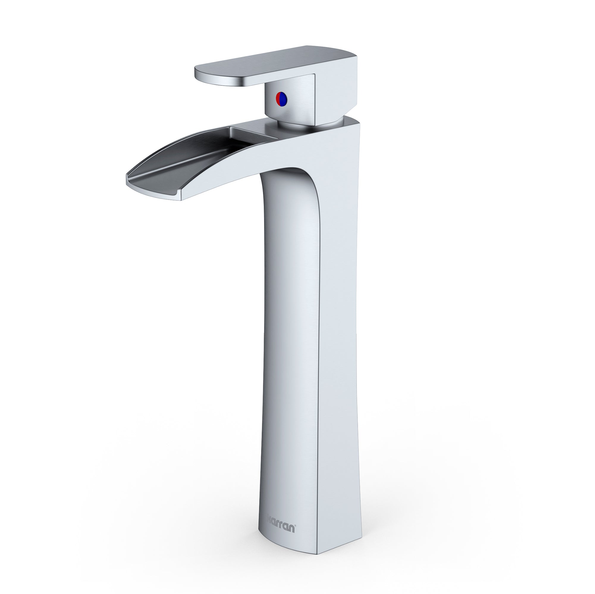 Karran Kassel 1.2 GPM Single Lever Handle Lead-free Brass ADA Bathroom Faucet, Vessel, Stainless Steel, KBF442SS