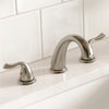 Karran Fulham 1.2 GPM Double Lever Handle Lead-free Brass ADA Bathroom Faucet, Widespread, Stainless Steel, KBF450SS