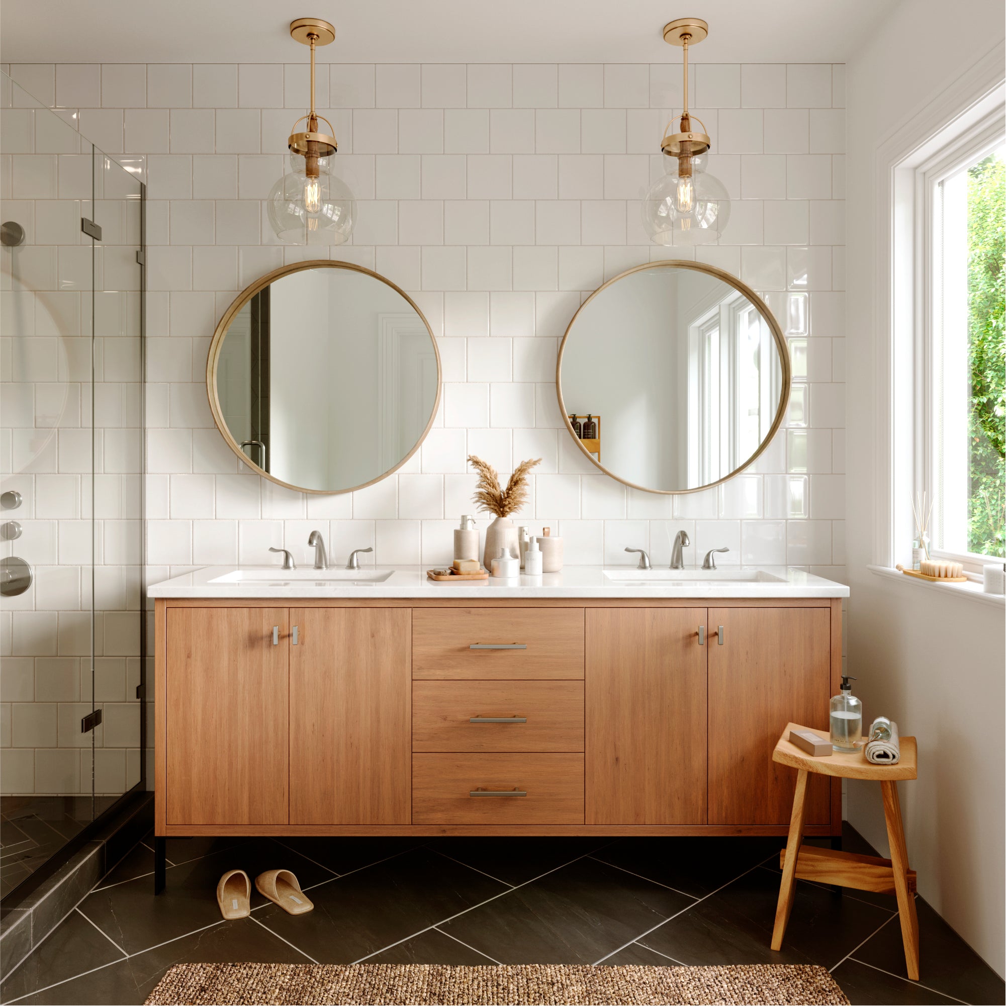 Karran Fulham 1.2 GPM Double Lever Handle Lead-free Brass ADA Bathroom Faucet, Widespread, Stainless Steel, KBF450SS