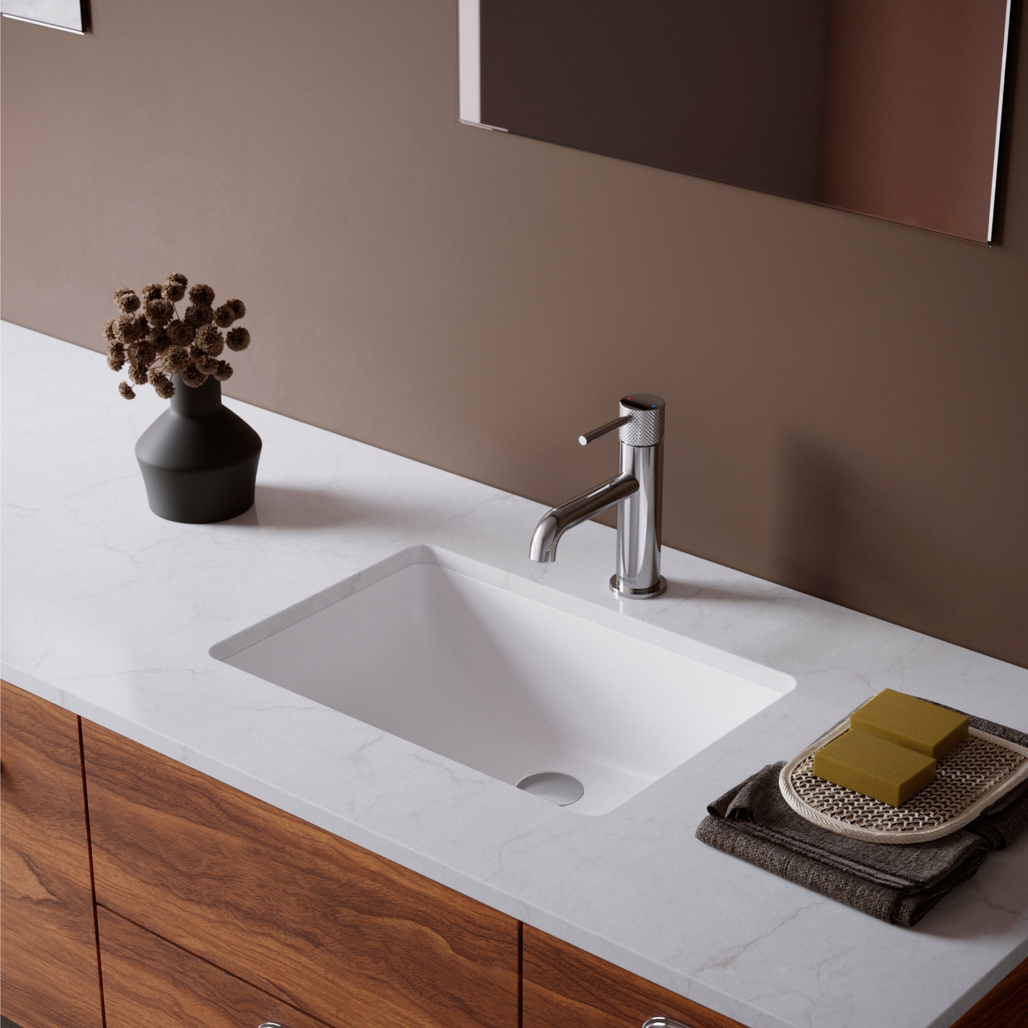 Karran Tryst 1.2 GPM Single Lever Handle Lead-free Brass ADA Bathroom Faucet, Basin, Chrome, KBF460C