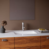 Karran Tryst 1.2 GPM Single Lever Handle Lead-free Brass ADA Bathroom Faucet, Basin, Chrome, KBF460C