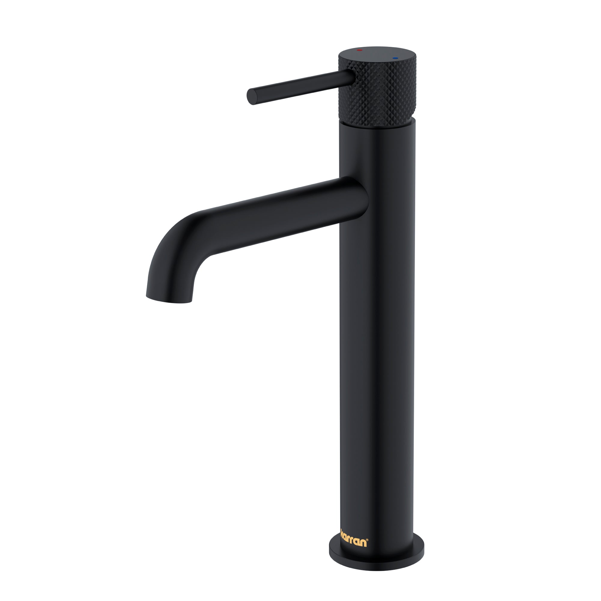Karran Tryst 1.2 GPM Single Lever Handle Lead-free Brass ADA Bathroom Faucet, Vessel, Matte Black, KBF462MB