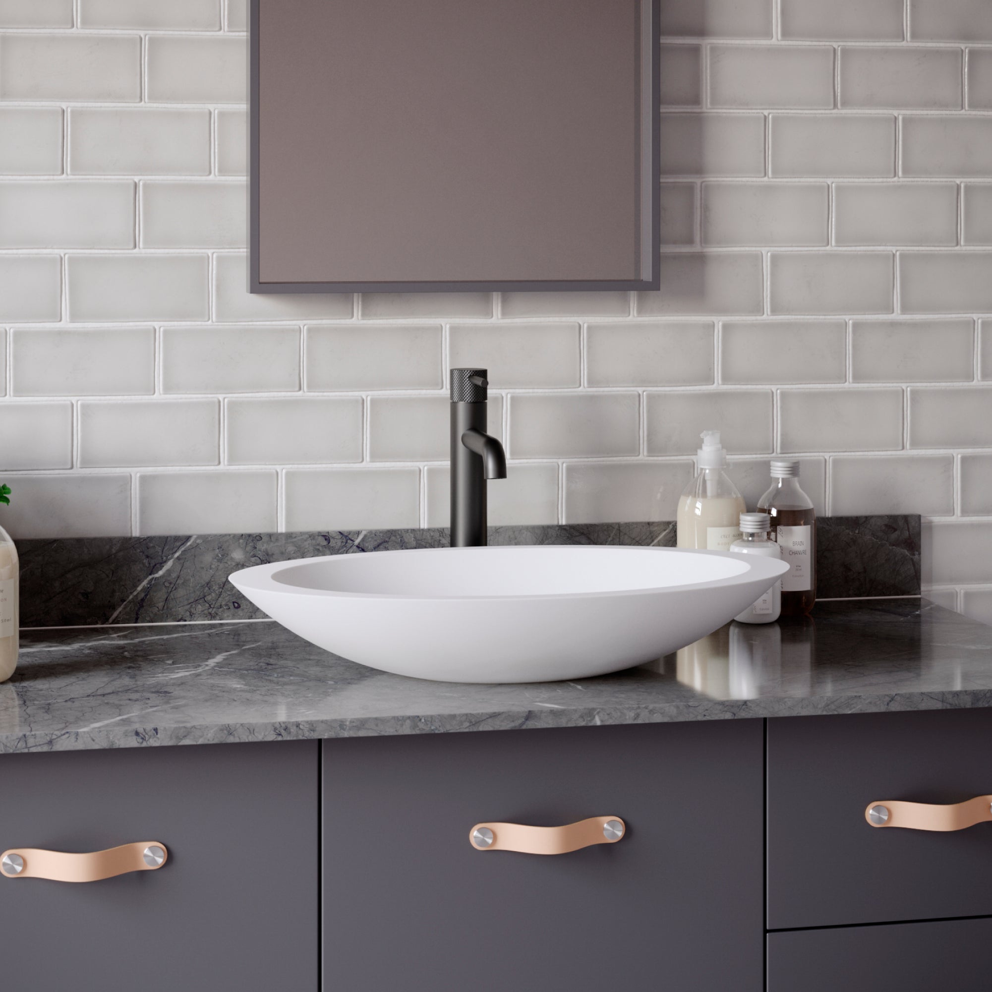 Karran Tryst 1.2 GPM Single Lever Handle Lead-free Brass ADA Bathroom Faucet, Vessel, Matte Black, KBF462MB