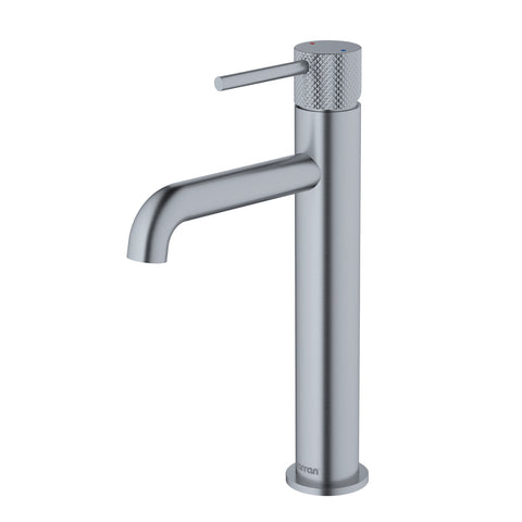 Karran Tryst 1.2 GPM Single Lever Handle Lead-free Brass ADA Bathroom Faucet, Vessel, Stainless Steel, KBF462SS