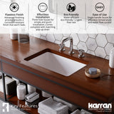 Karran Tryst 1.2 GPM Double Lever Handle Lead-free Brass Bathroom Faucet, Widespread, Chrome, KBF466C