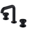 Karran Tryst 1.2 GPM Double Lever Handle Lead-free Brass Bathroom Faucet, Widespread, Matte Black, KBF466MB