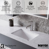 Karran Vineyard 1.2 GPM Single Lever Handle Lead-free Brass ADA Bathroom Faucet, Basin, Chrome, KBF470C