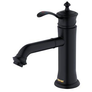 Alternate Image for Karran Vineyard 1.2 GPM Single Lever Handle Lead-free Brass ADA Bathroom Faucet, Basin, Matte Black, KBF470MB