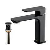 Karran Venda 1.2 GPM Single Lever Handle Lead-free Brass ADA Bathroom Faucet, Basin, Matte Black, KBF510MB