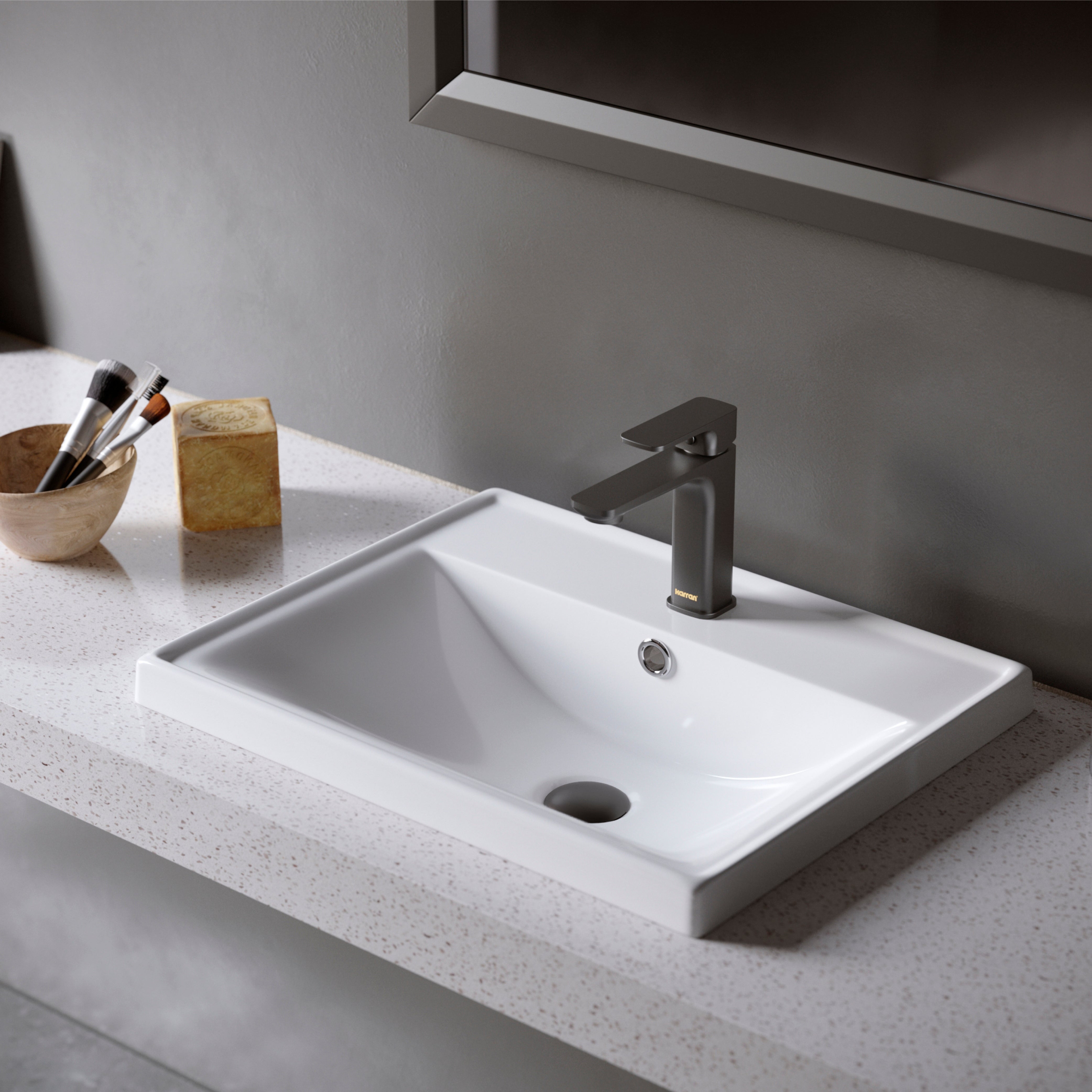 Karran Venda 1.2 GPM Single Lever Handle Lead-free Brass ADA Bathroom Faucet, Basin, Matte Black, KBF510MB