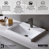Karran Venda 1.2 GPM Single Lever Handle Lead-free Brass ADA Bathroom Faucet, Basin, Matte Black, KBF510MB