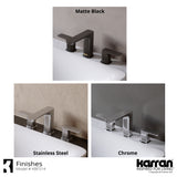 Karran Venda 1.2 GPM Double Lever Handle Lead-free Brass ADA Bathroom Faucet, Widespread, Chrome, KBF514C