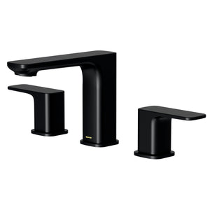 Alternate Image for Karran Venda 1.2 GPM Double Lever Handle Lead-free Brass ADA Bathroom Faucet, Widespread, Matte Black, KBF514MB