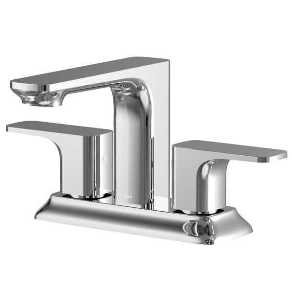 Karran Venda 1.2 GPM Double Lever Handle Lead-free Brass ADA Bathroom Faucet, Centerset, Chrome, KBF516C