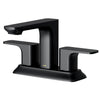 Karran Venda 1.2 GPM Double Lever Handle Lead-free Brass ADA Bathroom Faucet, Centerset, Matte Black, KBF516MB