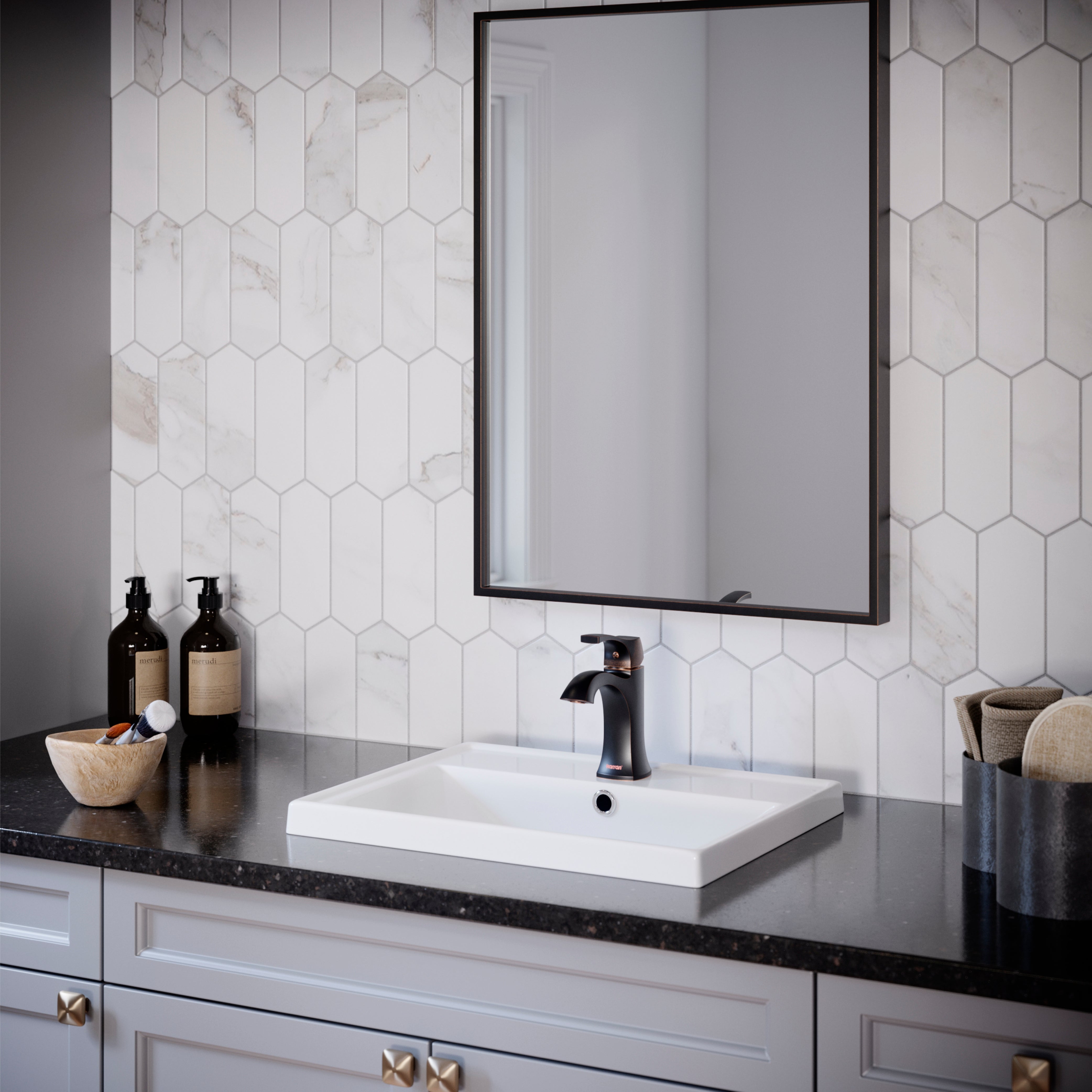 Karran Randburg 1.2 GPM Single Lever Handle Lead-free Brass ADA Bathroom Faucet, Basin, Oil Rubbed Bronze, KBF520ORB
