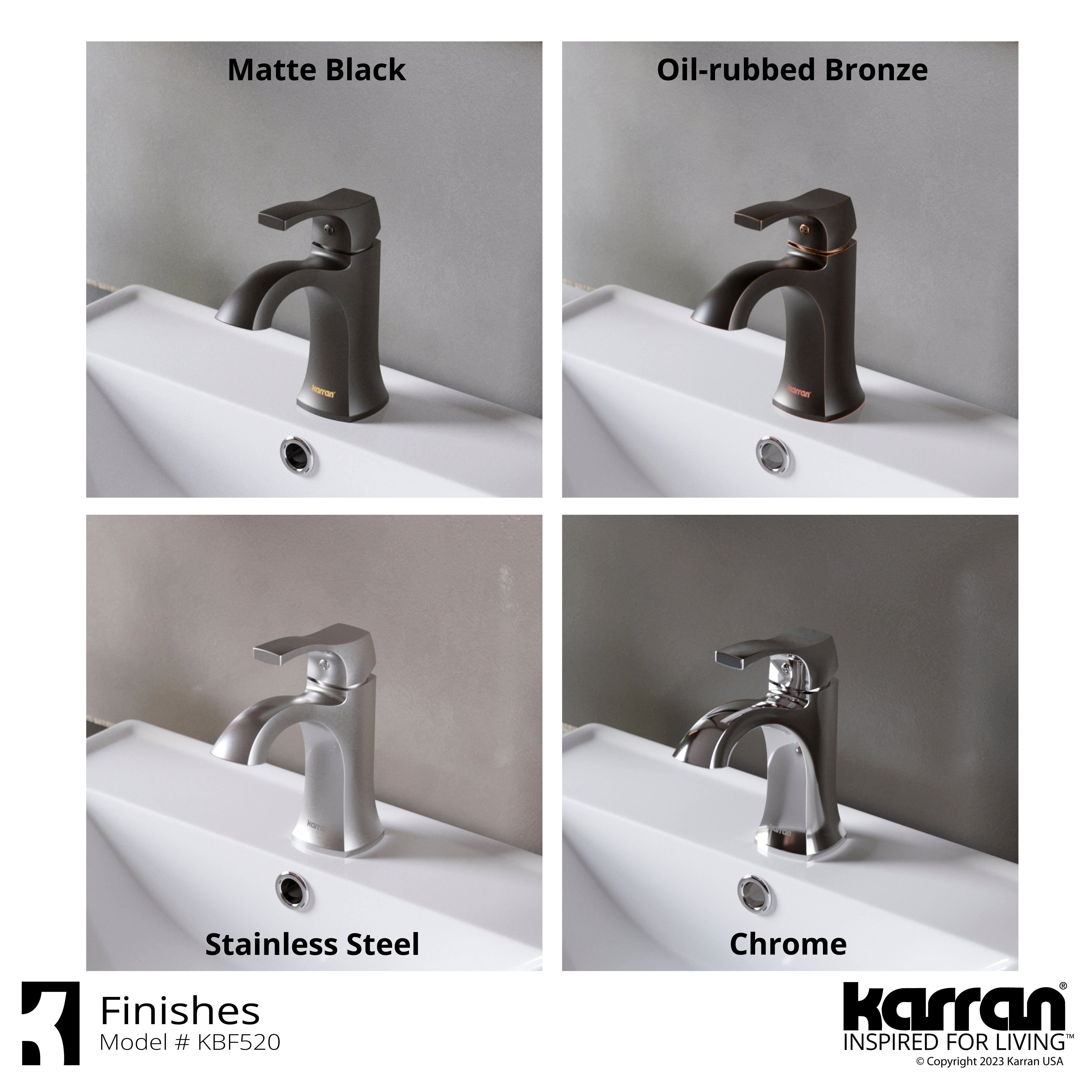 Karran Randburg 1.2 GPM Single Lever Handle Lead-free Brass ADA Bathroom Faucet, Basin, Oil Rubbed Bronze, KBF520ORB