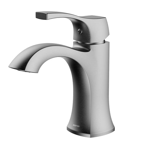 Karran Randburg 1.2 GPM Single Lever Handle Lead-free Brass ADA Bathroom Faucet, Basin, Stainless Steel, KBF520SS