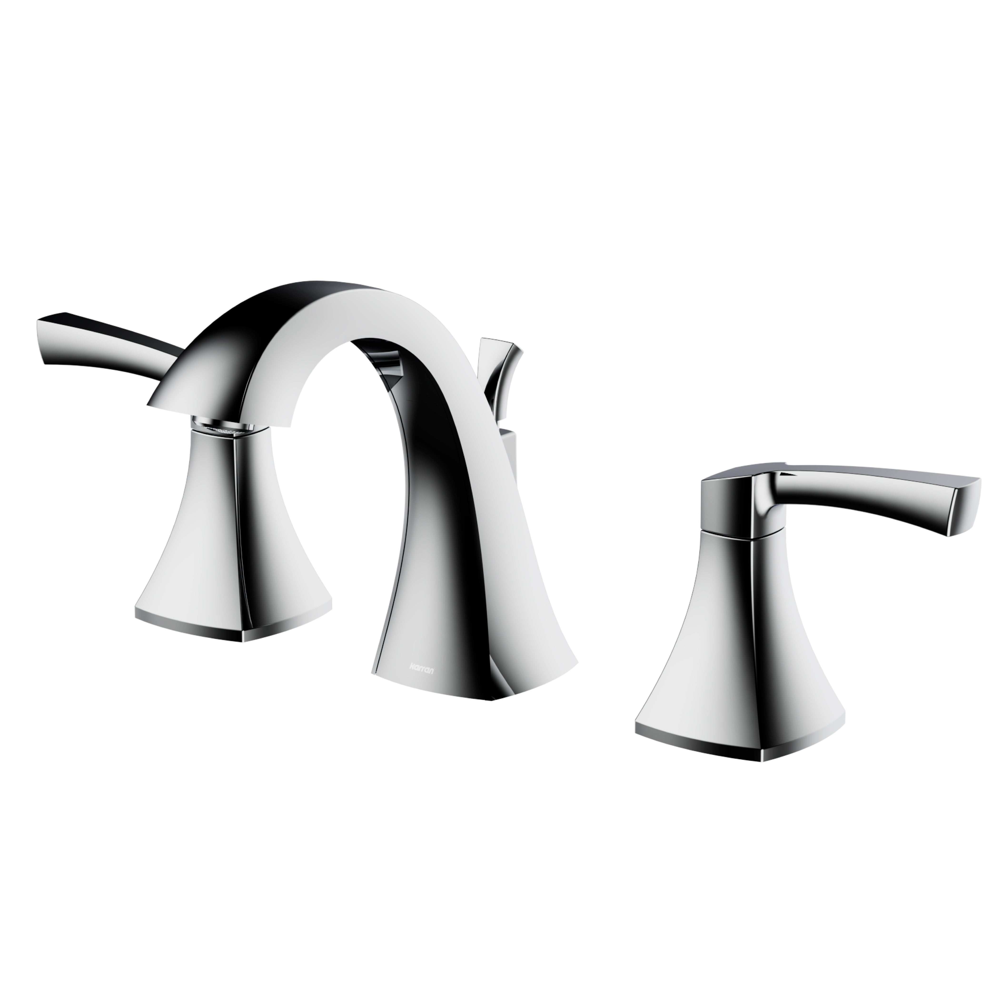 Karran Randburg 1.2 GPM Double Lever Handle Lead-free Brass ADA Bathroom Faucet, Widespread, Chrome, KBF524C