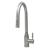 Nantucket Sinks KF-PD18-SS Goose Neck Pull-Down Faucet with Modern Styling - The Sink Boutique