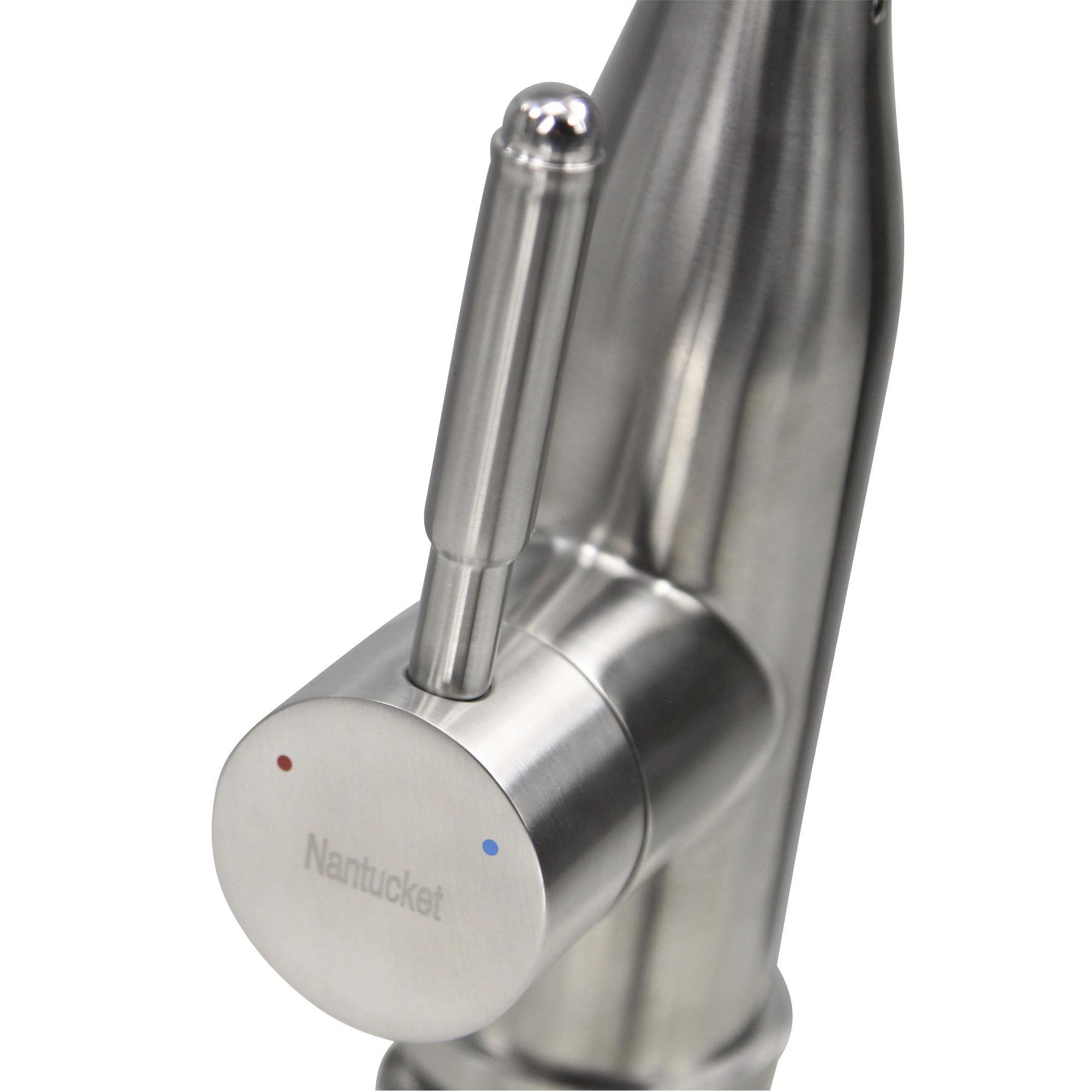 Alternate Image for Nantucket Sinks KF-PD18-SS 1.8 GPM Goose Neck Pull-Down Faucet with Modern Styling