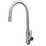 Nantucket Sinks KF-PD18-SS Goose Neck Pull-Down Faucet with Modern Styling - The Sink Boutique