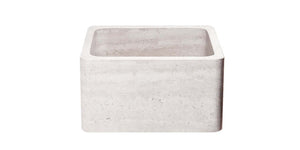 Alternate Image for 17" Stratus Marble Stone Farmhouse Kitchen Sink, Reversible, Single Bowl, KF171710-STLM