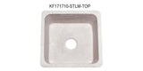 17" Stratus Marble Stone Farmhouse Kitchen Sink, Reversible, Single Bowl, KF171710-STLM