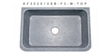 Mercury Granite 30" Stone Farmhouse Sink, Gray, KF302010SB-F2-M
