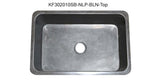 30" Smoke Brown Limestone Farmhouse Kitchen Sink, Single Bowl, Reversible, KF302010SB-NLP-BLN