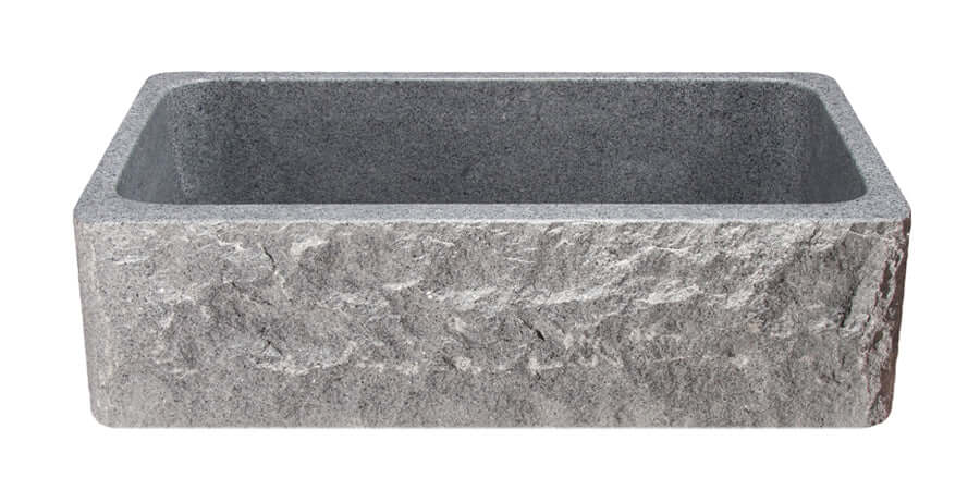 Mercury Granite 33" Stone Farmhouse Kitchen Sink, KF332010SB-BE-M