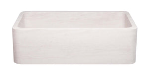 Alternate Image for 33" Stone Farmhouse Kitchen Sink, Smooth Reversible Apron Front, Crema Lyon Limestone, Beige, KF332010SB-NLP-CL