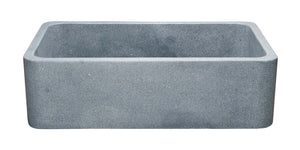 Alternate Image for 33" Stone Farmhouse Kitchen Sink, Smooth Reversible Apron Front, Mercury Granite, Gray, KF332010SB-NLP-M