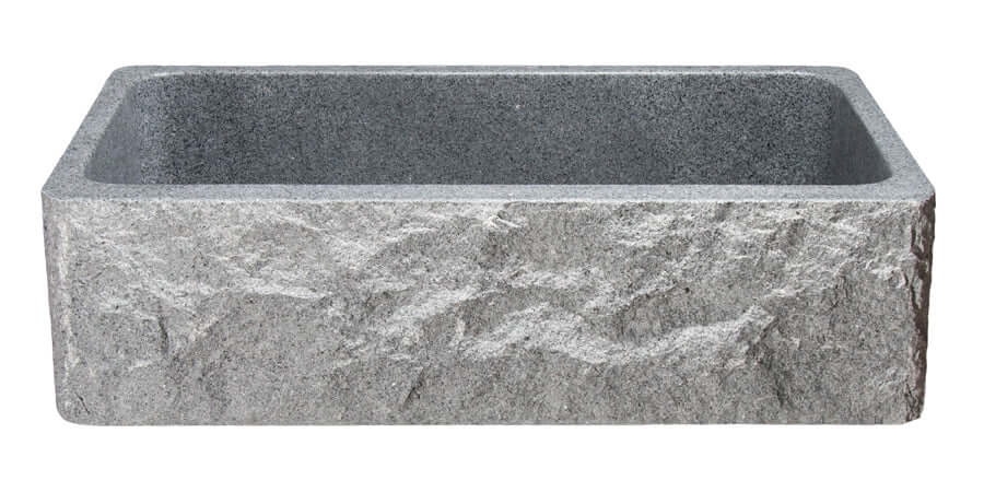 Mercury Granite 36" Stone Farmhouse Kitchen Sink, KF362010SB-BE-M