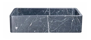 Alternate Image for 42" Charcoal Marquina Soapstone Farmhouse Kitchen Sink, Single Bowl, Reversible, KF422010SB-NLP-CMS