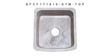 Stratus Marble 17" Stone Farmhouse Sink, Gray, KFCF171810-STM - The Sink Boutique