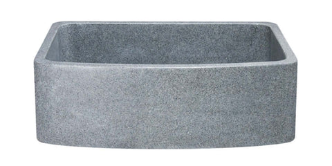 Mercury Granite 30" Stone Farmhouse Sink, Gray, KFCF302210SB-NLP-M