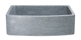 Mercury Granite 33" Stone Farmhouse Sink, Gray, KFCF332210SB-NLP-M