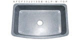 Mercury Granite 33" Stone Farmhouse Sink, Gray, KFCF332210SB-NLP-M
