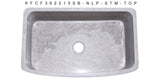Stratus Marble 36" Stone Farmhouse Sink, Gray, KFCF362210SB-NLP-STM