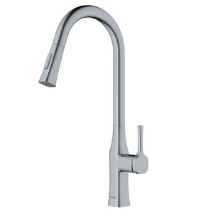 Alternate Image for Karran Standerton 1.8 GPM Single Lever Handle Lead-free Brass ADA Kitchen Faucet, Pull-Down Kitchen, Stainless Steel, KKF140SS