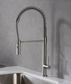 Karran Bluffton Single Lever Handle Lead-free Brass ADA Kitchen Faucet, Pull Down, Stainless Steel, KKF220SS