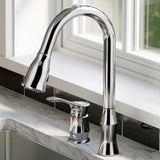 Karran Hillwood 1.8 GPM Single Lever Handle Lead-free Brass ADA Kitchen Faucet, Pull-Down Kitchen, Chrome, KKF260SD25C