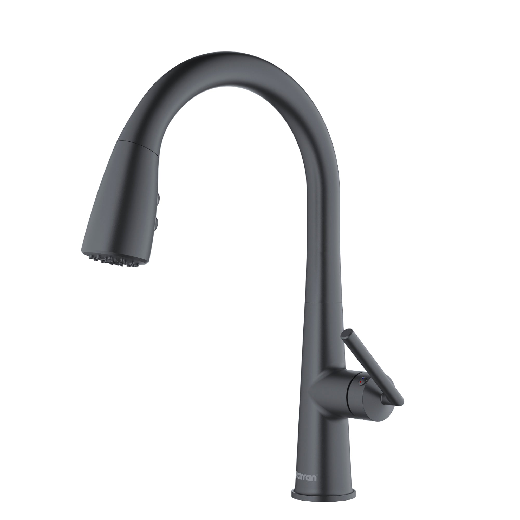 Karran Kentland 1.8 GPM Single Lever Handle Lead-free Brass ADA Kitchen Faucet, Pull-Down Kitchen, Gunmetal Grey, KKF320GG
