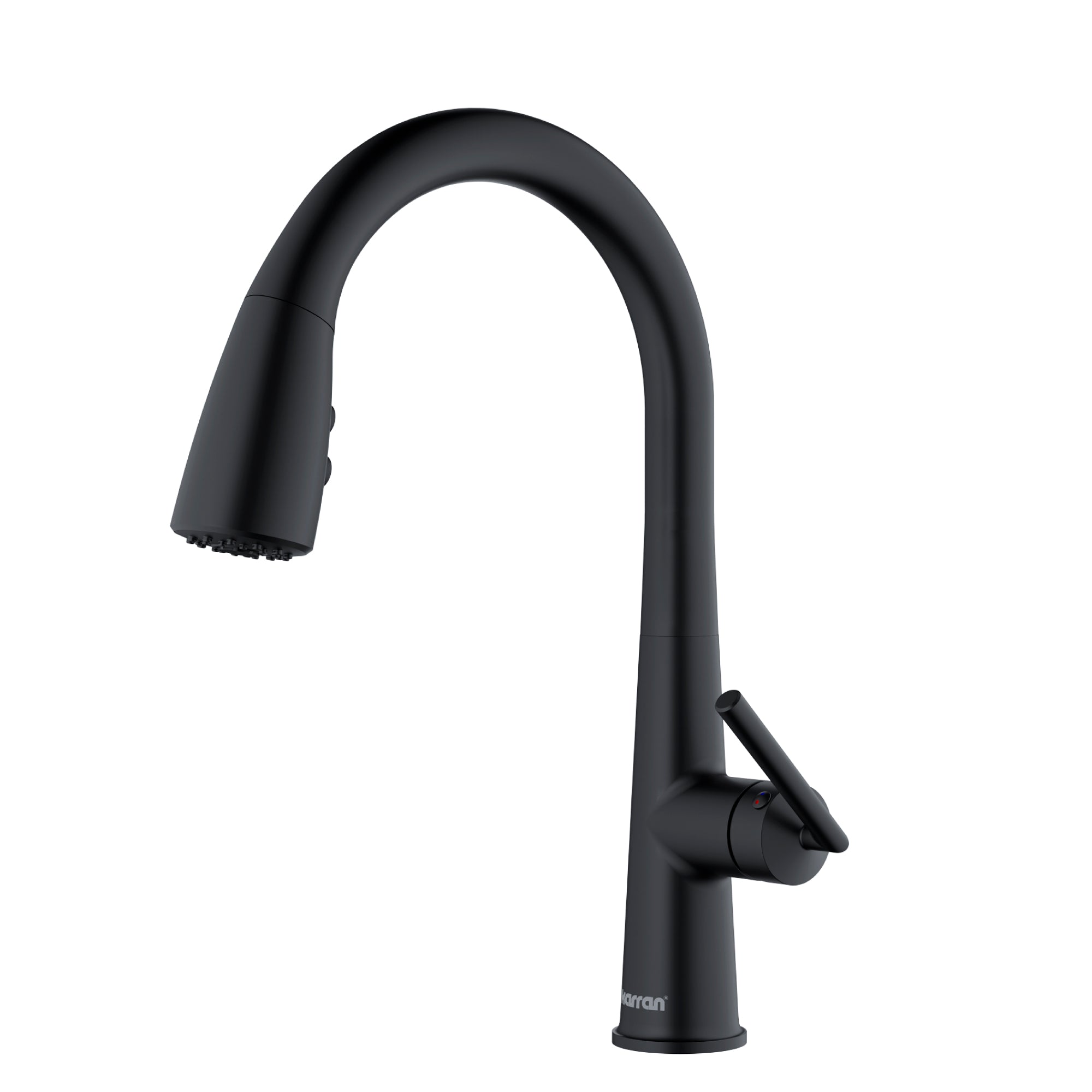 Karran Kentland 1.8 GPM Single Lever Handle Lead-free Brass ADA Kitchen Faucet, Pull-Down Kitchen, Matte Black, KKF320MB