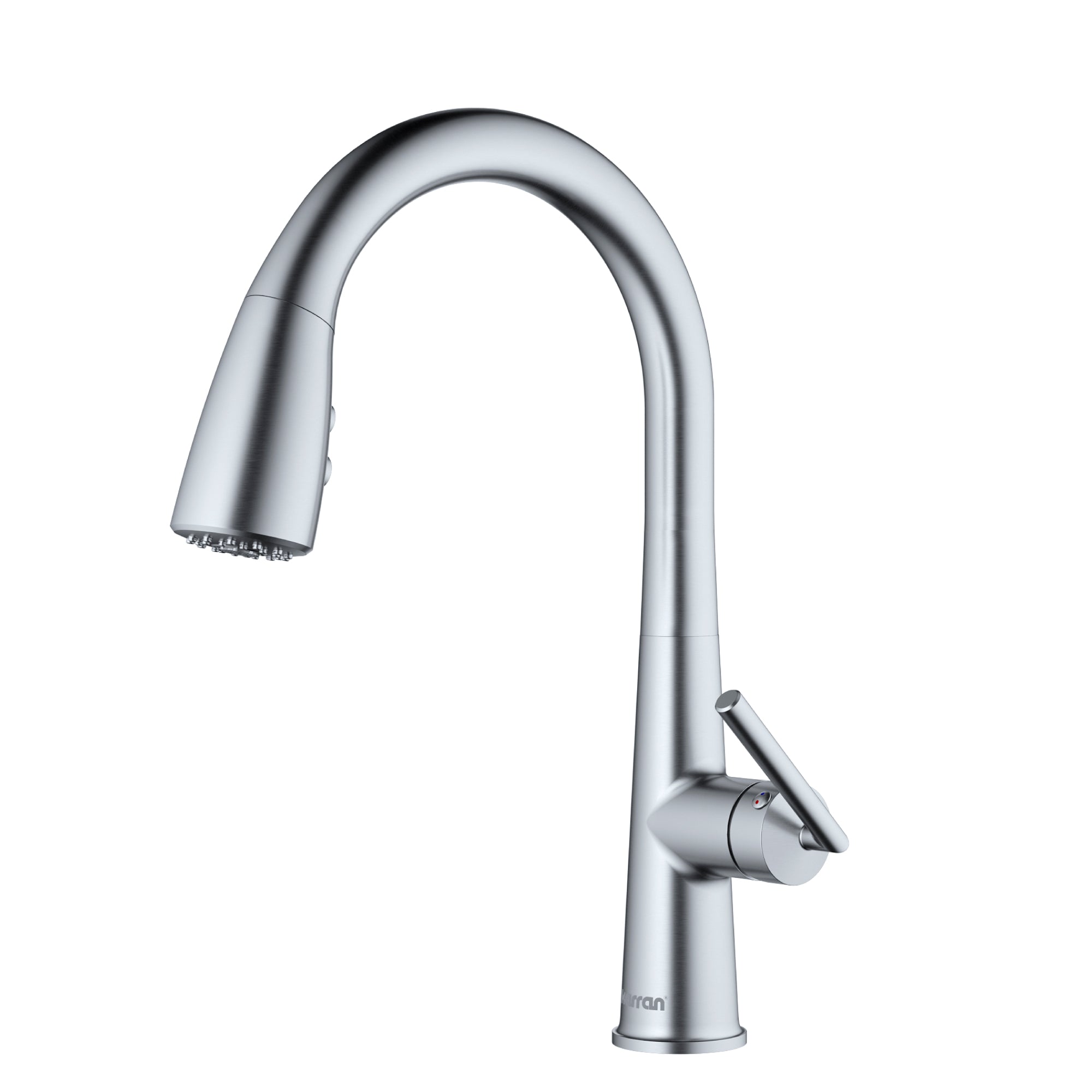 Karran Kentland 1.8 GPM Single Lever Handle Lead-free Brass ADA Kitchen Faucet, Pull-Down Kitchen, Stainless Steel, KKF320SS