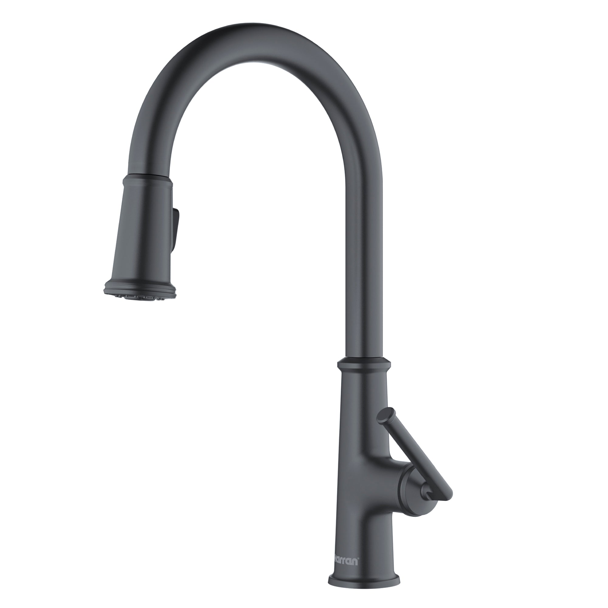 Karran Elwood 1.8 GPM Single Lever Handle Lead-free Brass ADA Kitchen Faucet, Pull-Down Kitchen, Gunmetal Grey, KKF330GG