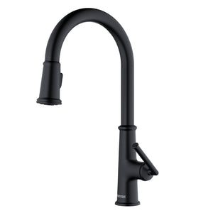 Alternate Image for Karran Elwood 1.8 GPM Single Lever Handle Lead-free Brass ADA Kitchen Faucet, Pull-Down Kitchen, Matte Black, KKF330MB